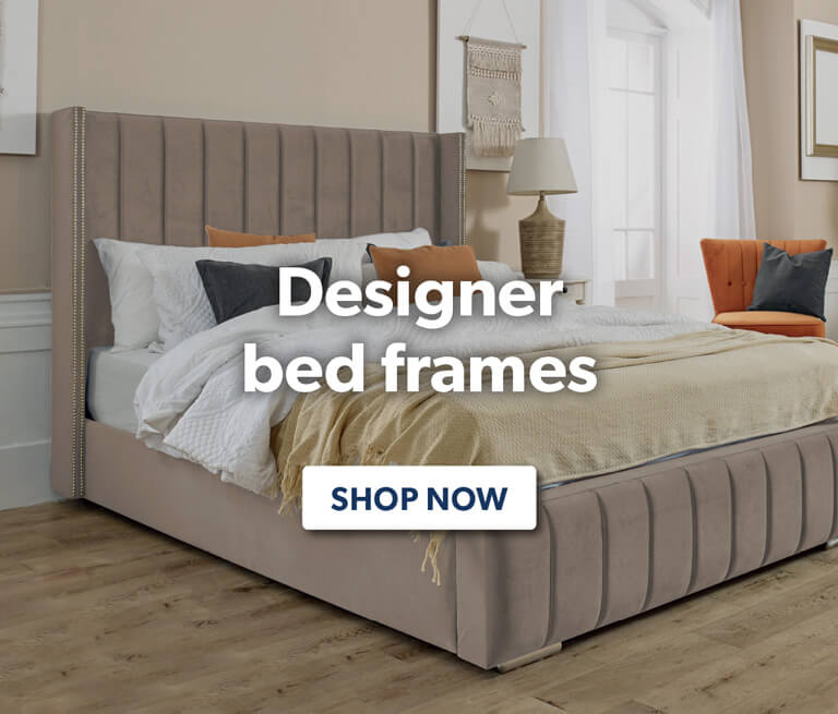 Designer bed frames - shop now