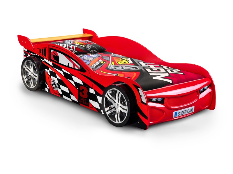 Novelty race car child bed